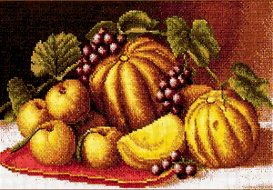 дыни и яблоки - фрукты - предпросмотр