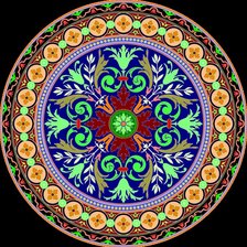 Схема вышивки «сюжет для подушки»