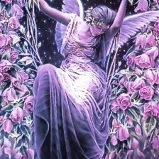 Схема вышивки «Цветочная фея 1»