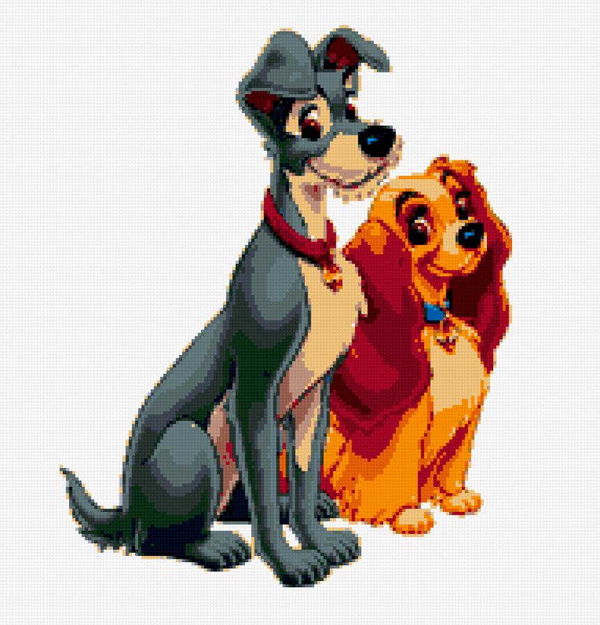 леди и бродяга - животные, мультяшки - предпросмотр