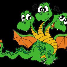 Схема вышивки «дракоша»