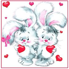 Схема вышивки «ЗАЙКИ»