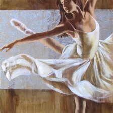 Схема вышивки «балерина»