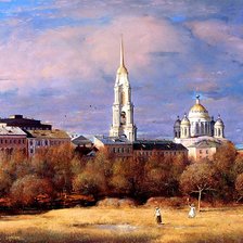 Схема вышивки «Уездный город»