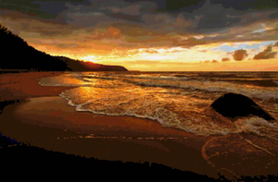 пейзаж - природа, море, закат, пейзаж - предпросмотр