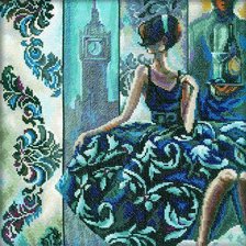 Схема вышивки «Эффектные женщины в роскошных местах»