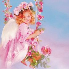 Схема вышивки «ангел»