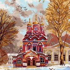 Схема вышивки «церковь троицы»