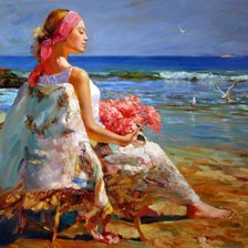 Схема вышивки «у моря»