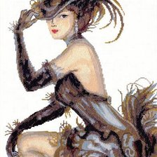 Схема вышивки «мисс очарование»