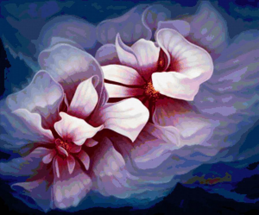 Серия "Букет" - букет, цветы, магнолии - предпросмотр