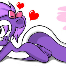 Схема вышивки «скунсик»