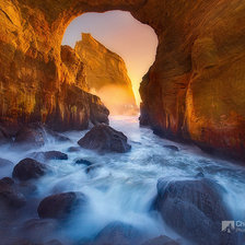 Схема вышивки «водопад»