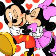 Схема вышивки «микки»