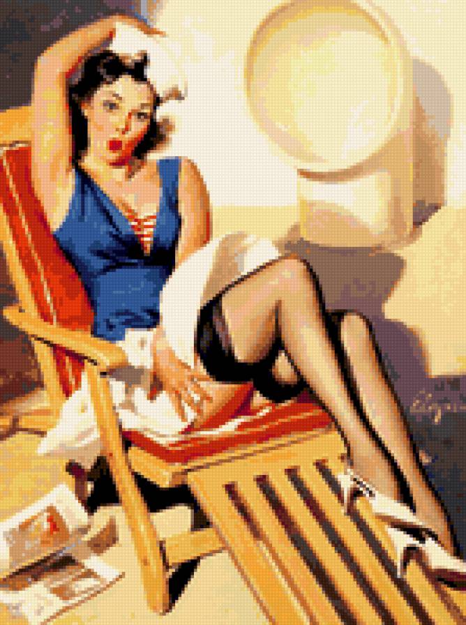 кокетка - ретро - предпросмотр