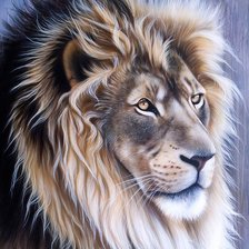 Схема вышивки «лев»