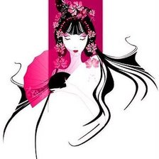 Схема вышивки «Девушка»