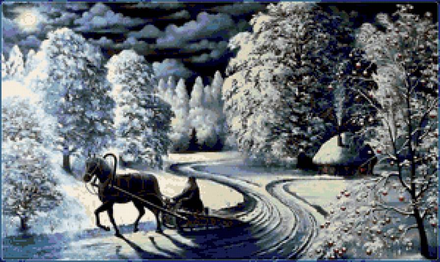 зимняя дорога - предпросмотр