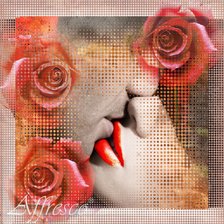 Схема вышивки «Нежный поцелуй»