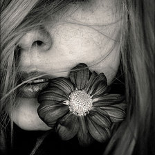 Схема вышивки «серия "люди","ч/б"»