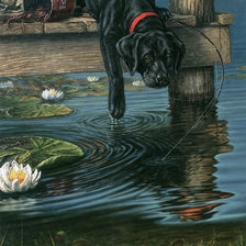 Схема вышивки «собака»