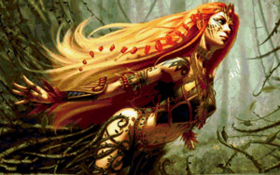 лесная фея - девушка, фэнтази - предпросмотр