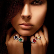 Схема вышивки «девушка»