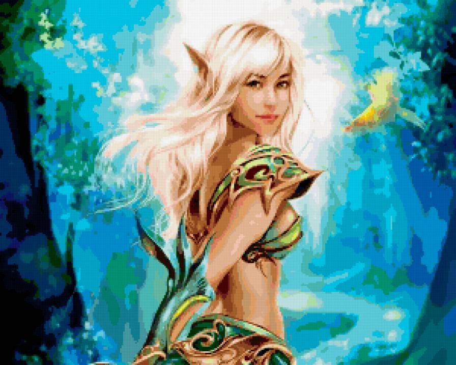 эльфийка - фэнтази, девушка - предпросмотр