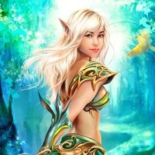 Схема вышивки «эльфийка»