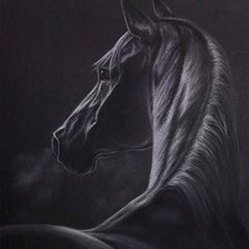 Схема вышивки «КОНЬ»