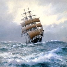 Схема вышивки «Темные паруса»