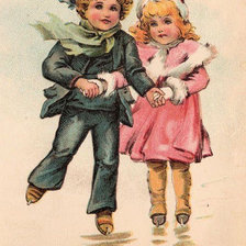 Схема вышивки «На катке»