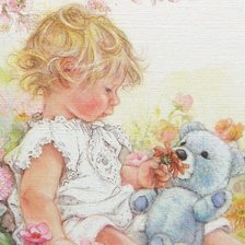 Схема вышивки «Доченька»