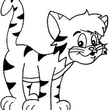 Схема вышивки «кот»