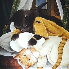 Схема вышивки «отелло и дездемона»