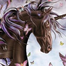 Схема вышивки «Единорог»