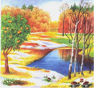 пейзаж - пейзаж, вода, природа, весна, деревья - оригинал