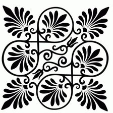 Схема вышивки «простой узор для подушки»