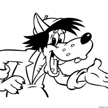 Схема вышивки «волк»