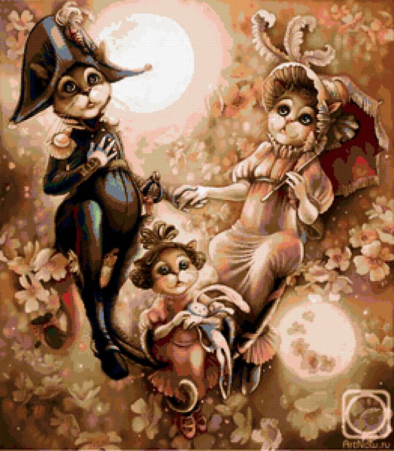 Коты художницы Н. Соколовой - картины, коты - предпросмотр