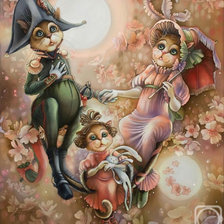 Схема вышивки «Коты художницы Н. Соколовой»