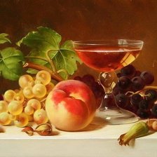 Схема вышивки «Натюрморт с фруктами»