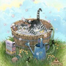 Схема вышивки «Милый котик»