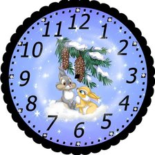 Схема вышивки «циферблат для детских часов»