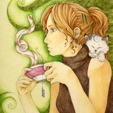 Схема вышивки «чашка чая»