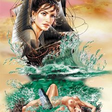 Схема вышивки «корабль»