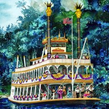 Схема вышивки «корабль»