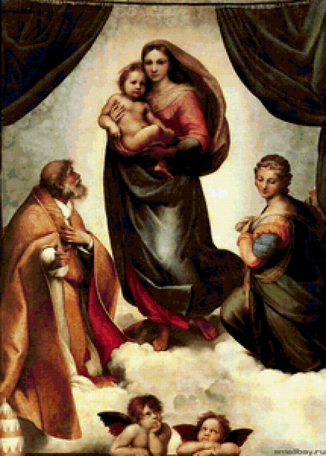 сикстинская мадонна рафаэля - мадонна - предпросмотр