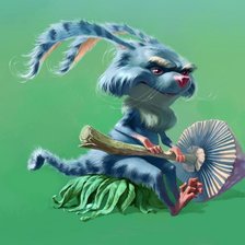 Схема вышивки «заяц»