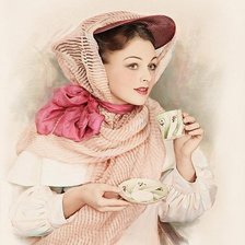 Схема вышивки «Чашка чая»